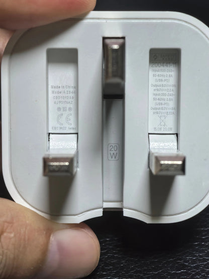 AeroXonic 20W, Type-C, UK Adapter Charger