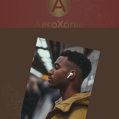 AeroXonic A2 PRO Wireless Earbud, 5.4 Bluetooth, IPX5, Smart Touch Screen